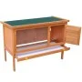 Casa de animales pequeños jaula conejera 1 piso madera de vidaXL, Jaulas y habitáculos para animales pequeños - Ref: Foro24-1...