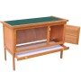 Casa de animales pequeños jaula conejera 1 piso madera de vidaXL, Jaulas y habitáculos para animales pequeños - Ref: Foro24-1...