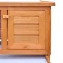 Casa de animales pequeños jaula conejera 1 piso madera de vidaXL, Jaulas y habitáculos para animales pequeños - Ref: Foro24-1...