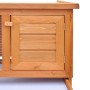 Casa de animales pequeños jaula conejera 1 piso madera de vidaXL, Jaulas y habitáculos para animales pequeños - Ref: Foro24-1...