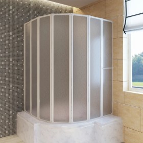 Mampara de ducha con 7 paneles plegables y toallero de vidaXL, Puertas de ducha - Ref: Foro24-140786, Precio: 197,50 €, Descu...