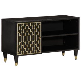 Mueble de TV madera maciza de mango 80x31,5x46 cm en Muebles TV | Comprar online en Foru.es