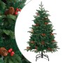 Árbol de Navidad artificial con piñas y bayas 120 cm en Decoración Festiva y Estacional | Comprar online en Foru.es