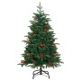 Árbol de Navidad artificial con piñas y bayas 120 cm en Decoración Festiva y Estacional | Comprar online en Foru.es