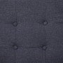 Sofá de 2 plazas con reposabrazos acero y tela gris oscuro de vidaXL, Sofás - Ref: Foro24-282162, Precio: 184,68 €, Descuento: %