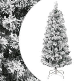 Árbol de Navidad artificial con bisagras y nieve flocada 120 cm en Decoración Festiva y Estacional | Comprar online en Foru.es