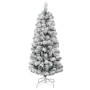 Árbol de Navidad artificial con bisagras y nieve flocada 120 cm en Decoración Festiva y Estacional | Comprar online en Foru.es