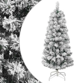 Árbol de Navidad artificial con bisagras y nieve flocada 150 cm en Decoración Festiva y Estacional | Comprar online en Foru.es