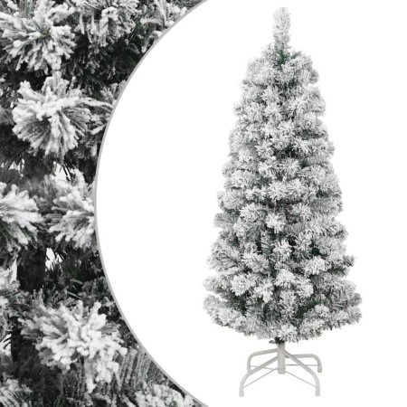 Árbol de Navidad artificial con bisagras y nieve flocada 150 cm en Decoración Festiva y Estacional | Comprar online en Foru.es