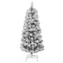 Árbol de Navidad artificial con bisagras y nieve flocada 150 cm en Decoración Festiva y Estacional | Comprar online en Foru.es