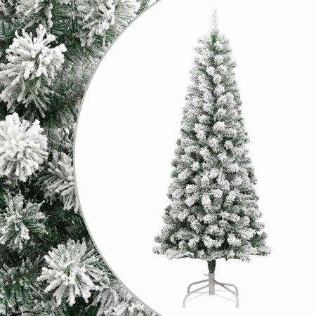 Árbol de Navidad artificial con bisagras y nieve flocada 180 cm en Decoración Festiva y Estacional | Comprar online en Foru.es