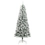 Árbol de Navidad artificial con bisagras y nieve flocada 210 cm en Decoración Festiva y Estacional | Comprar online en Foru.es