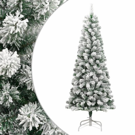 Árbol de Navidad artificial con bisagras y nieve flocada 240 cm en Decoración Festiva y Estacional | Comprar online en Foru.es