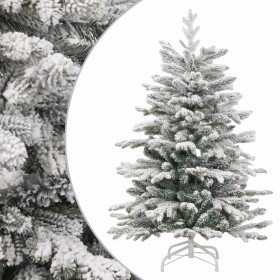 Árbol de Navidad artificial con bisagras y nieve flocada 120 cm en Decoración Festiva y Estacional | Comprar online en Foru.es