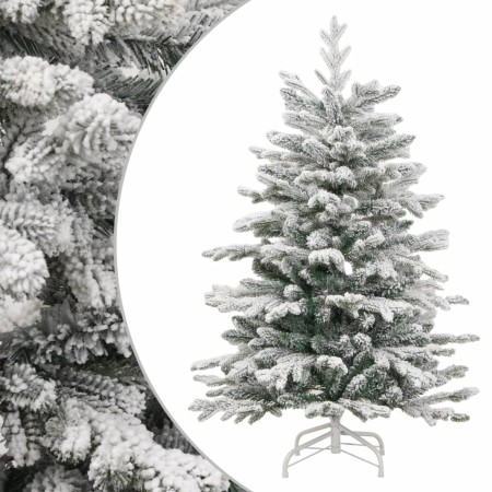 Árbol de Navidad artificial con bisagras y nieve flocada 120 cm en Decoración Festiva y Estacional | Comprar online en Foru.es