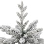 Árbol de Navidad artificial con bisagras y nieve flocada 120 cm en Decoración Festiva y Estacional | Comprar online en Foru.es