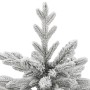 Árbol de Navidad artificial con bisagras y nieve flocada 150 cm en Decoración Festiva y Estacional | Comprar online en Foru.es