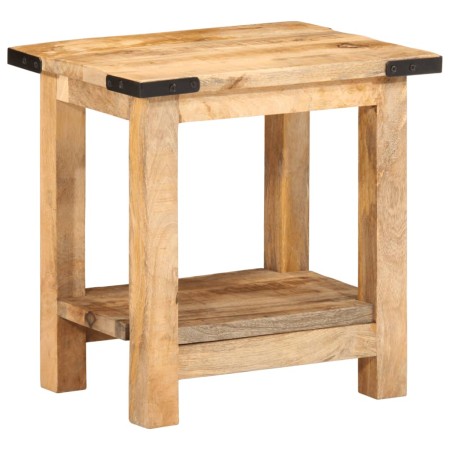 Mesa auxiliar madera maciza de mango rugosa 40x30x40 cm en Mesas auxiliares | Comprar online en Foru.es