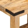 Mesa auxiliar madera maciza de mango rugosa 40x30x40 cm en Mesas auxiliares | Comprar online en Foru.es