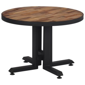 Mesa de centro redonda teca reciclada maciza Ø55x40 cm en Mesas de comedor | Comprar online en Foru.es