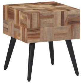 Mesa auxiliar teca reciclada maciza 40x40x45 cm en Mesas auxiliares | Comprar online en Foru.es