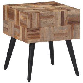 Mesa auxiliar teca reciclada maciza 40x40x45 cm en Mesas auxiliares | Comprar online en Foru.es