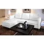 Sofá seccional 3 plazas cuero artificial blanco de vidaXL, Sofás - Ref: Foro24-241980, Precio: 566,84 €, Descuento: %