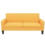 Sofá de 3 plazas 180x65x76 cm amarillo de vidaXL, Sofás - Ref: Foro24-244713, Precio: 312,02 €, Descuento: %