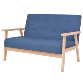2 seater blue fabric sofa by vidaXL, Sofas - Ref: Foro24-244655, Price: 218,47 €, Discount: %