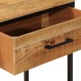 Mesa consola madera maciza de mango y hierro 100x35x76 cm en Mesas auxiliares | Comprar online en Foru.es