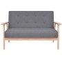 Sofá de 2 plazas tela gris oscura de vidaXL, Sofás - Ref: Foro24-244652, Precio: 205,35 €, Descuento: %