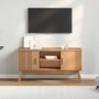 Mueble de TV OLDEN madera maciza de pino marrón 114x43x57 cm en Muebles TV | Comprar online en Foru.es