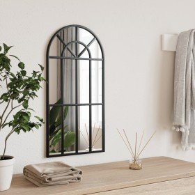 Espejo de pared arco de hierro negro 30x60 cm en Espejos | Comprar online en Foru.es