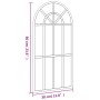 Espejo de pared arco de hierro negro 30x60 cm en Espejos | Comprar online en Foru.es