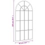 Espejo de pared arco de hierro negro 50x100 cm en Espejos | Comprar online en Foru.es