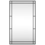 Espejo de pared rectangular de hierro negro 60x100 cm en Espejos | Comprar online en Foru.es