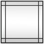 Espejo de pared cuadrado de hierro negro 50x50 cm en Espejos | Comprar online en Foru.es