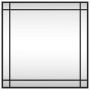 Espejo de pared cuadrado de hierro negro 60x60 cm en Espejos | Comprar online en Foru.es
