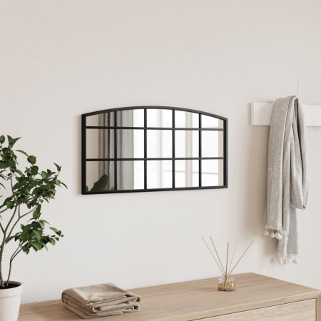 Espejo de pared arco de hierro negro 60x30 cm en Espejos | Comprar online en Foru.es
