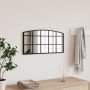 Espejo de pared arco de hierro negro 60x30 cm en Espejos | Comprar online en Foru.es