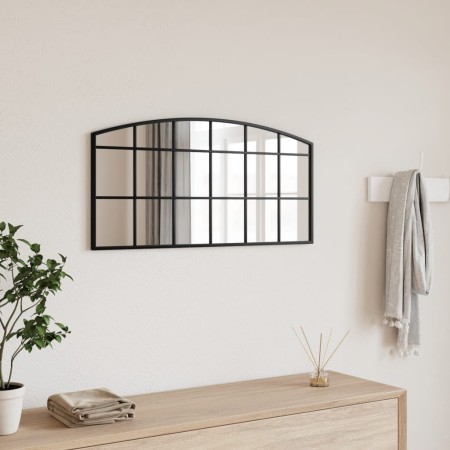 Espejo de pared arco de hierro negro 80x40 cm en Espejos | Comprar online en Foru.es