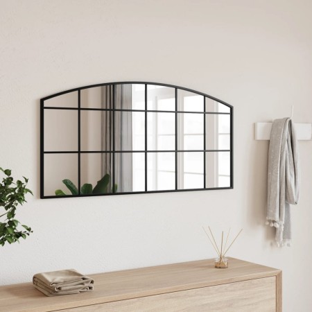 Espejo de pared arco de hierro negro 100x50 cm en Espejos | Comprar online en Foru.es