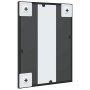 Espejo de pared rectangular de hierro negro 30x40 cm en Espejos | Comprar online en Foru.es