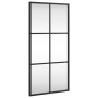 Espejo de pared rectangular de hierro negro 30x60 cm en Espejos | Comprar online en Foru.es