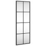 Espejo de pared rectangular de hierro negro 30x80 cm en Espejos | Comprar online en Foru.es