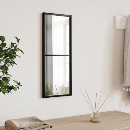 Espejo de pared rectangular de hierro negro 20x50 cm en Espejos | Comprar online en Foru.es