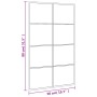 Espejo de pared rectangular de hierro negro 50x80 cm en Espejos | Comprar online en Foru.es