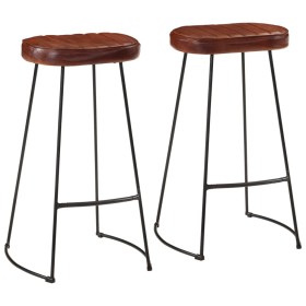 Taburetes de bar Gavin 2 uds marrón oscuro 44x37,5x78 cm en Taburetes de cocina | Comprar online en Foru.es