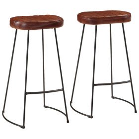 Taburetes de bar Gavin 2 uds marrón oscuro 44x37,5x78 cm en Taburetes de cocina | Comprar online en Foru.es