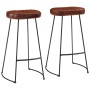 Taburetes de bar Gavin 2 uds marrón oscuro 44x37,5x78 cm en Taburetes de cocina | Comprar online en Foru.es
